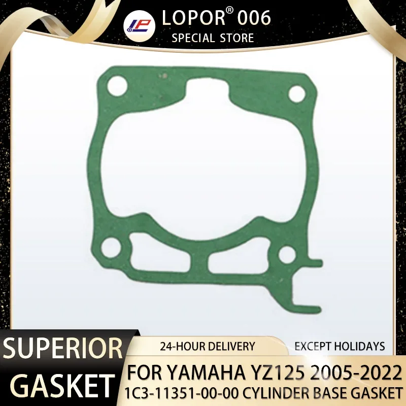 LOPOR Motorcycle Engine Cylinder Base Gasket For YAMAHA YZ125 2005-2022 YZ 125 1C3-11351-00-00
LOPOR Motorcycle Engine Cylinder Base Gasket For YAMAHA YZ125 2005-2022 YZ 125 1C3-11351-00-00