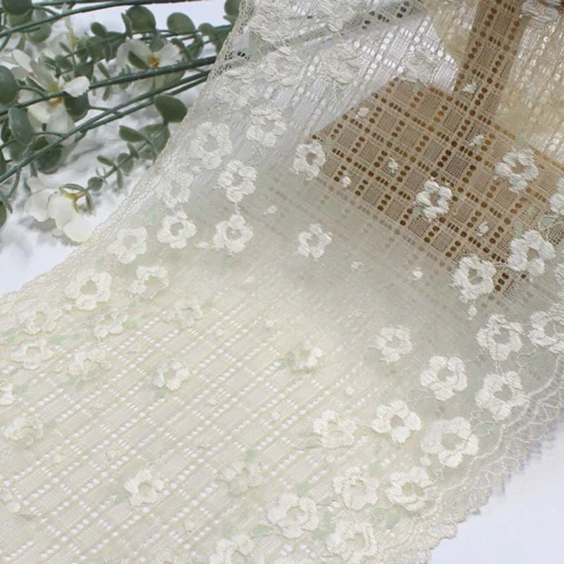 75Yards Bilateral Floral Elastic Stretch Lace Trims Skirt Hem For Clothing Accessories Lingerie Dress Sewing Lace
75Yards Bilateral Floral Elastic Stretch Lace Trims Skirt Hem For Clothing Accessories Lingerie Dress Sewing Lace