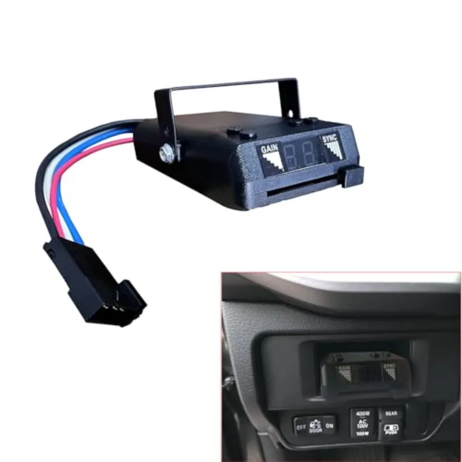 Towpower 8507111 Time-Delayed Electric Trailer Brake Controller, Brakeman IV Digital Brake Control, Control for 1 to 4 Axle Tra
Towpower 8507111 Time-Delayed Electric Trailer Brake Controller, Brakeman IV Digital Brake Control, Control for 1 to 4 Axle Tra