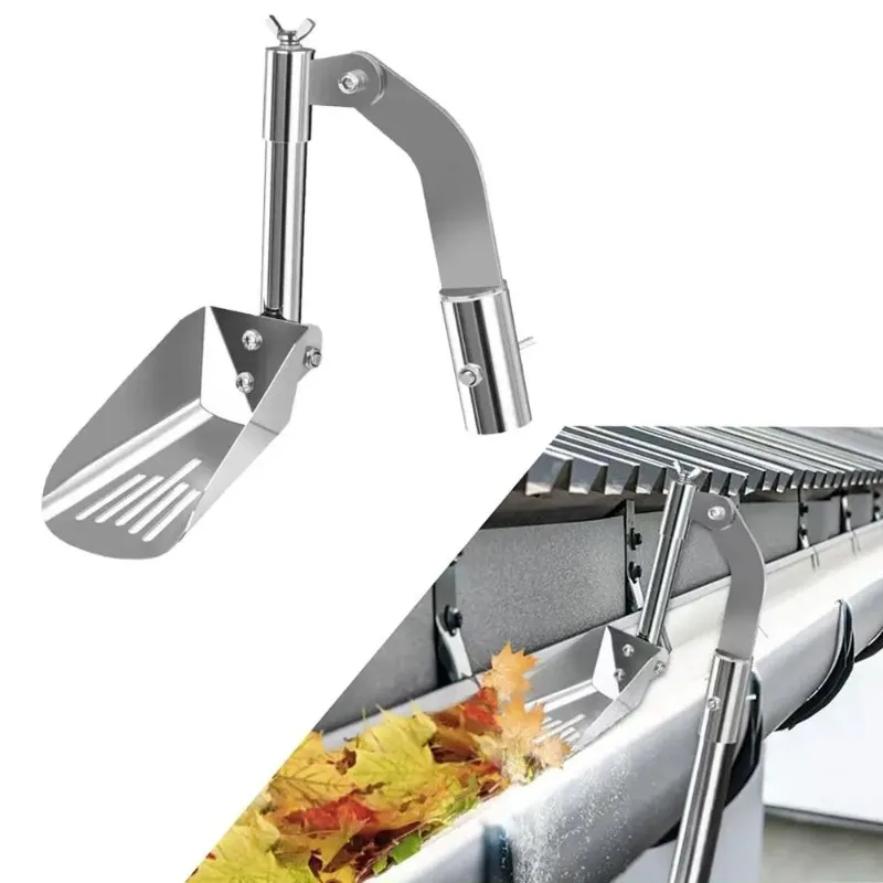 Aluminum Alloy Gutter Cleaner Thickened Foldable Leaf Scoop with Rustproof Design (Sturdy Household Roof Cleaning Tool)
Aluminum Alloy Gutter Cleaner Thickened Foldable Leaf Scoop with Rustproof Design (Sturdy Household Roof Cleaning Tool)
