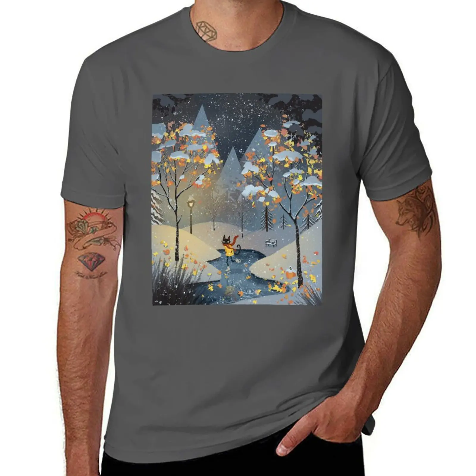 Ice Skating Cat T-Shirt baggy shirts plus sizes Man t-shirt topping men clothings
Ice Skating Cat T-Shirt baggy shirts plus sizes Man t-shirt topping men clothings