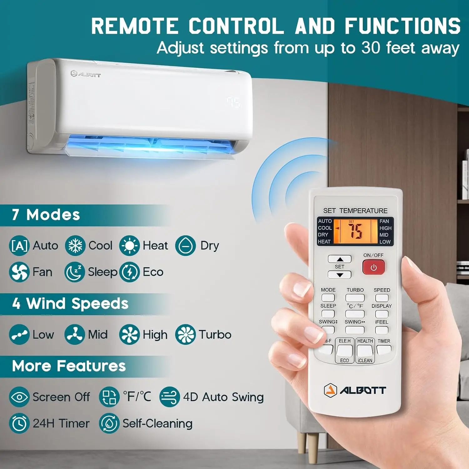 18000 BTU Mini Split Air Conditioner Heat Pump, Ductless Inverter AC, Cools up to 1250 Sq. Ft, Energy-Efficient with, Custom
18000 BTU Mini Split Air Conditioner Heat Pump, Ductless Inverter AC, Cools up to 1250 Sq. Ft, Energy-Efficient with, Custom