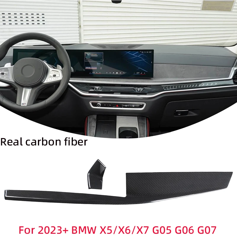 For 2023+ BMW X5/X6/X7 G05 G06 G07 real carbon fiber center console panel decorative cover car interior modification accessories
For 2023+ BMW X5/X6/X7 G05 G06 G07 real carbon fiber center console panel decorative cover car interior modification accessories