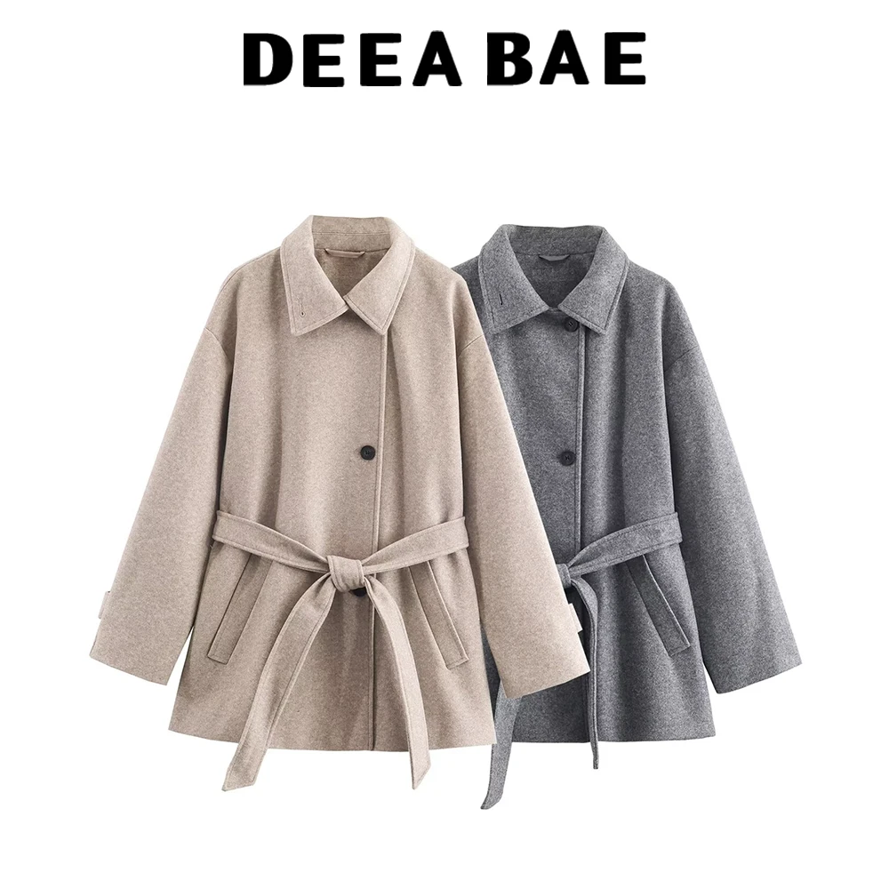 DEEABAE 2025 Autumn New Product Women's Commuting High end Sensation with Belt Double layer Collar Soft Coat and Coat
DEEABAE 2025 Autumn New Product Women's Commuting High end Sensation with Belt Double layer Collar Soft Coat and Coat