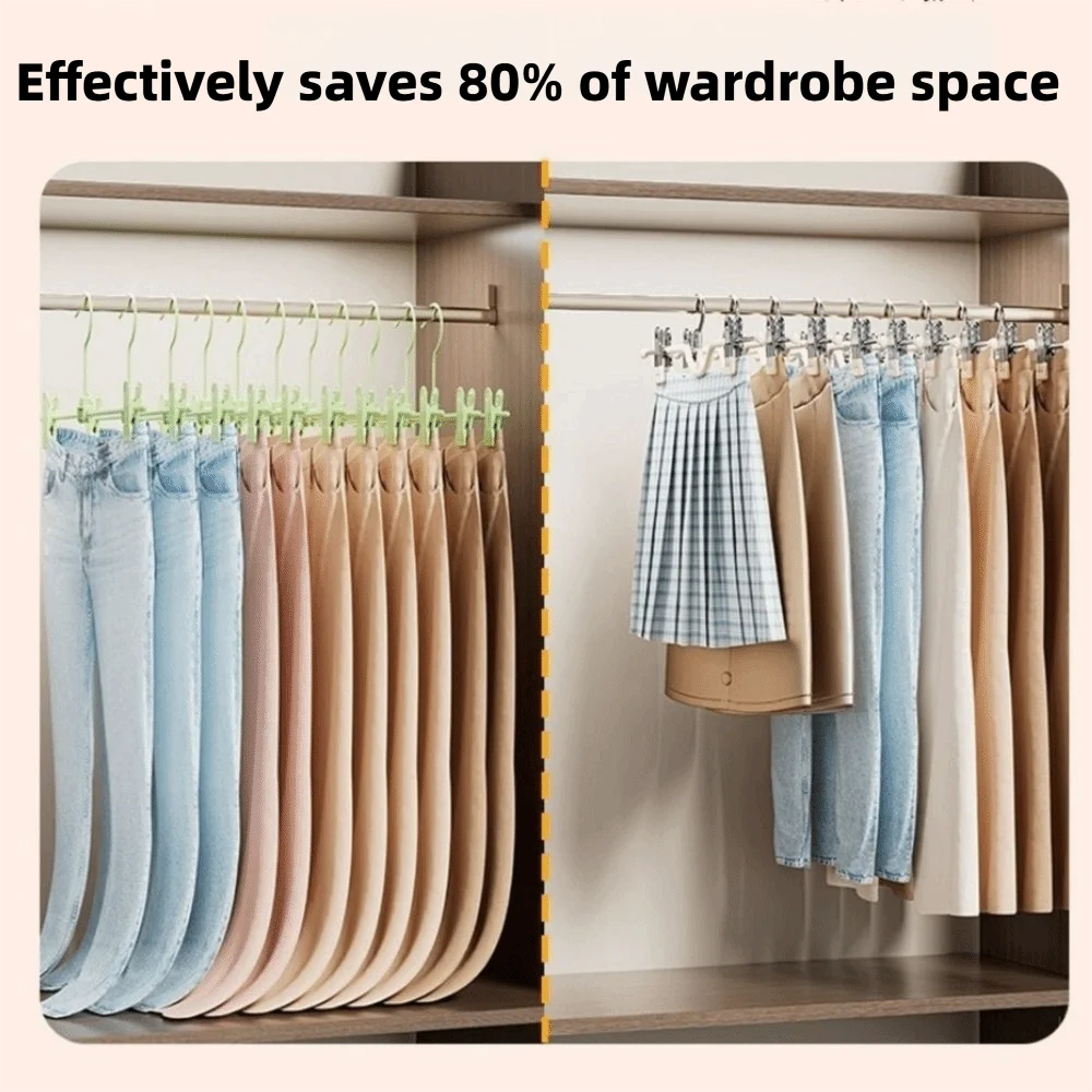 10PCS Stainless Steel Short Neck Trouser Clip PVC Dipped Non-slip Pants Hangers Windproof Traceless Adjustable Trouser Hanger
10PCS Stainless Steel Short Neck Trouser Clip PVC Dipped Non-slip Pants Hangers Windproof Traceless Adjustable Trouser Hanger