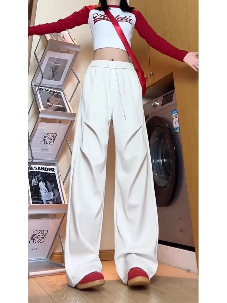 Мужские спортивные брюки Cleanfit свободного прямого кроя, белые, с плиссировкой, повседневные, для работы, осень-весна, в американском стиле, с эффектом драпировки
Мужские спортивные брюки Cleanfit свободного прямого кроя, белые, с плиссировкой, повседневные, для работы, осень-весна, в американском стиле, с эффектом драпировки