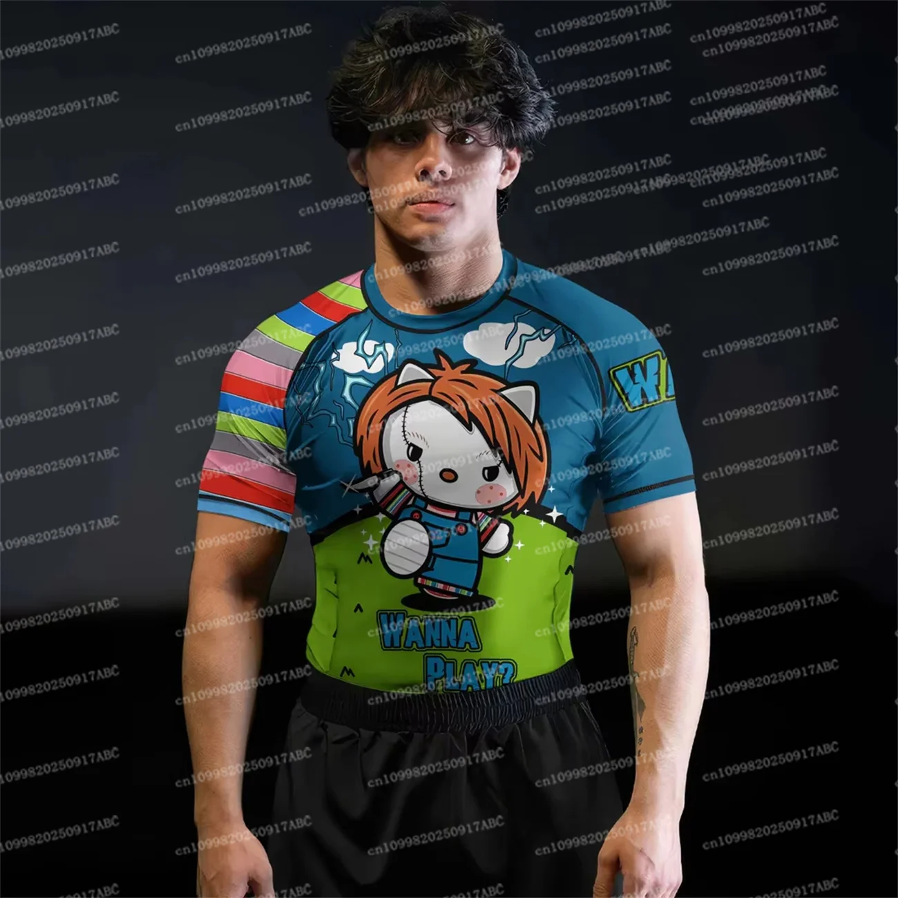 Мужская футболка Hello Kitty, футболка в стиле Y2K с мультяшным принтом, женская футболка, спортивная удобная дышащая футболка, женский топ
Мужская футболка Hello Kitty, футболка в стиле Y2K с мультяшным принтом, женская футболка, спортивная удобная дышащая футболка, женский топ