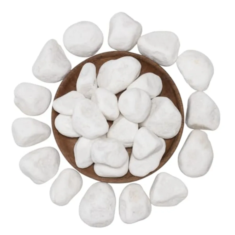 White Natural River Rocks, Decorative Stones for Plants, Garden, and Landscaping 20LB, Ideal for Fish Tanks, Vases, Crafting, H
White Natural River Rocks, Decorative Stones for Plants, Garden, and Landscaping 20LB, Ideal for Fish Tanks, Vases, Crafting, H