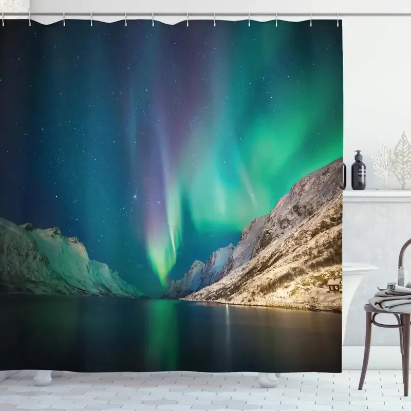 FWM05Aurora Borealis занавеска для душа, изысканная атмосфера, солнечное звездное небо, успокаивающее ночное изображение, ткань для декора ванной комнаты, набор с 6 часами $
FWM05Aurora Borealis занавеска для душа, изысканная атмосфера, солнечное звездное небо, успокаивающее ночное изображение, ткань для декора ванной комнаты, набор с 6 часами $