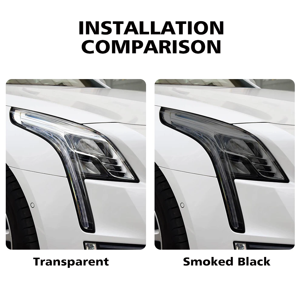 For Cadillac CT6 2016-2020 Smoke Black High-Gloss Pre-Cut Headlight Protection Film TPU PPF Anti-Scratch Car Vinyl Wrap Kit
For Cadillac CT6 2016-2020 Smoke Black High-Gloss Pre-Cut Headlight Protection Film TPU PPF Anti-Scratch Car Vinyl Wrap Kit