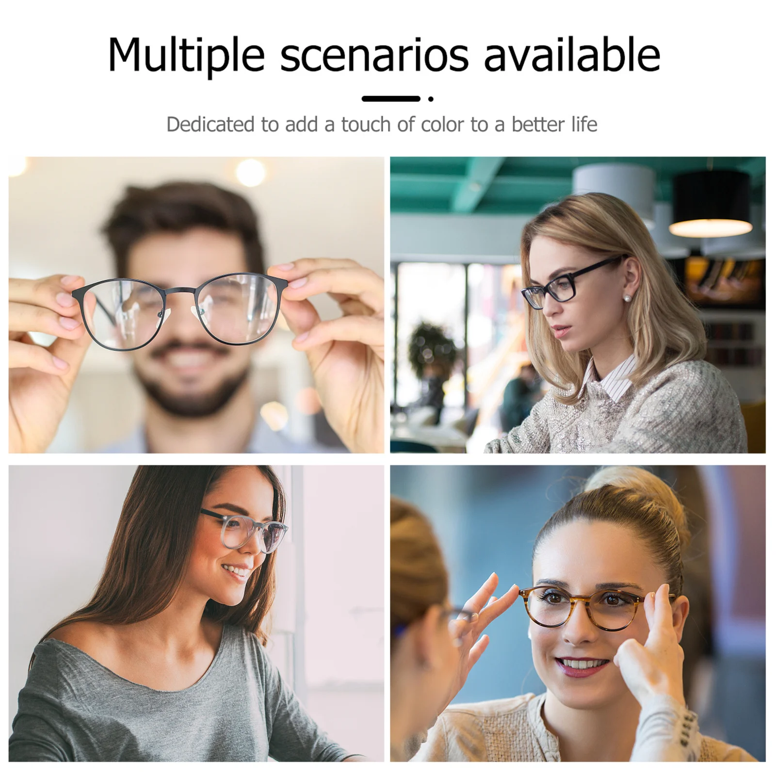 2Pcs Crystal Beaded Necklace Eyeglass Chain Colorful Premium Alloy Lobster Clasp Glasses Holder for Reading Sunglasses Myopia
2Pcs Crystal Beaded Necklace Eyeglass Chain Colorful Premium Alloy Lobster Clasp Glasses Holder for Reading Sunglasses Myopia