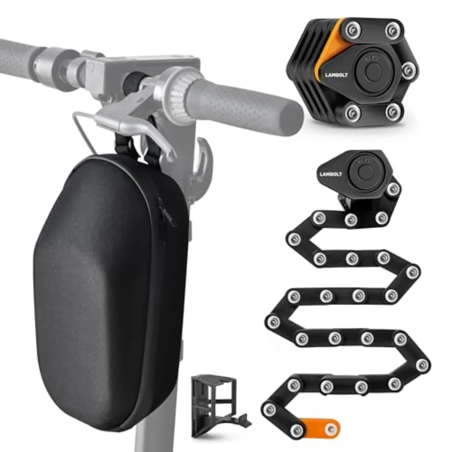 Electric Scooter Lock - Heavy Duty Anti-Theft Folding Combination Bike Lock for Ebike Compact Alloy Steel Black Security Chain
Electric Scooter Lock - Heavy Duty Anti-Theft Folding Combination Bike Lock for Ebike Compact Alloy Steel Black Security Chain