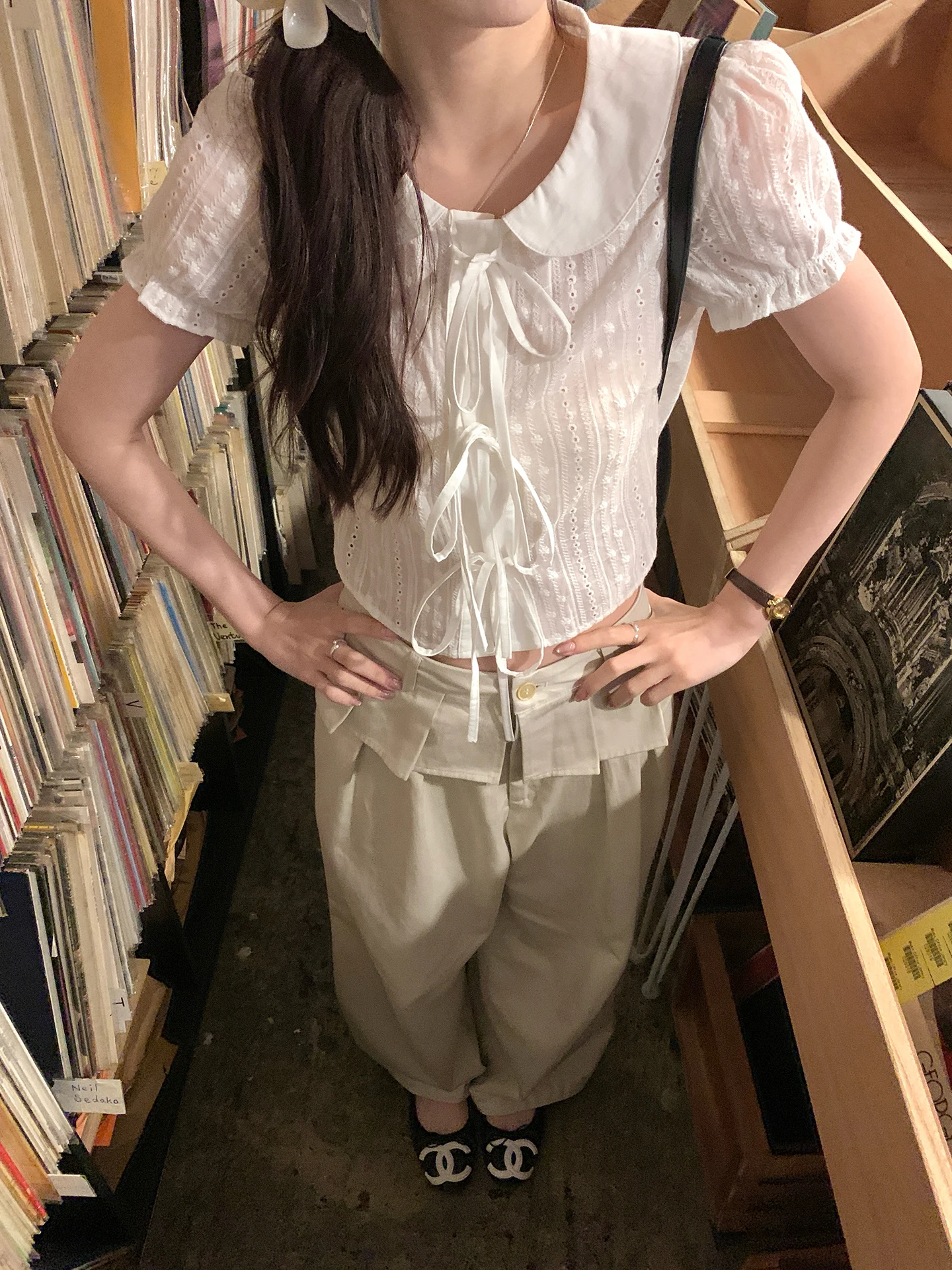Pure Desire Style White Lace Shirt with Bowknot Doll Collar Women's Summer Top Breathable Skin-Friendly Korean Style Cotton B...
Pure Desire Style White Lace Shirt with Bowknot Doll Collar Women's Summer Top Breathable Skin-Friendly Korean Style Cotton B...