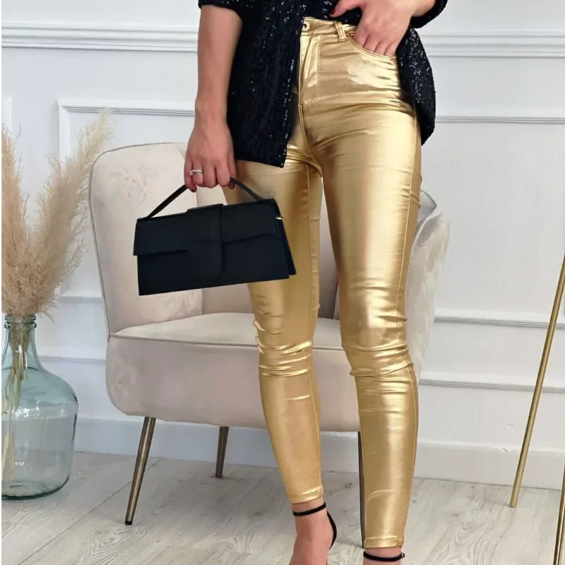 Slim Women's Pants Button Zipper Trousers Solid Pocket Simple Ladies Pencil Pants Streetwear
Slim Women's Pants Button Zipper Trousers Solid Pocket Simple Ladies Pencil Pants Streetwear