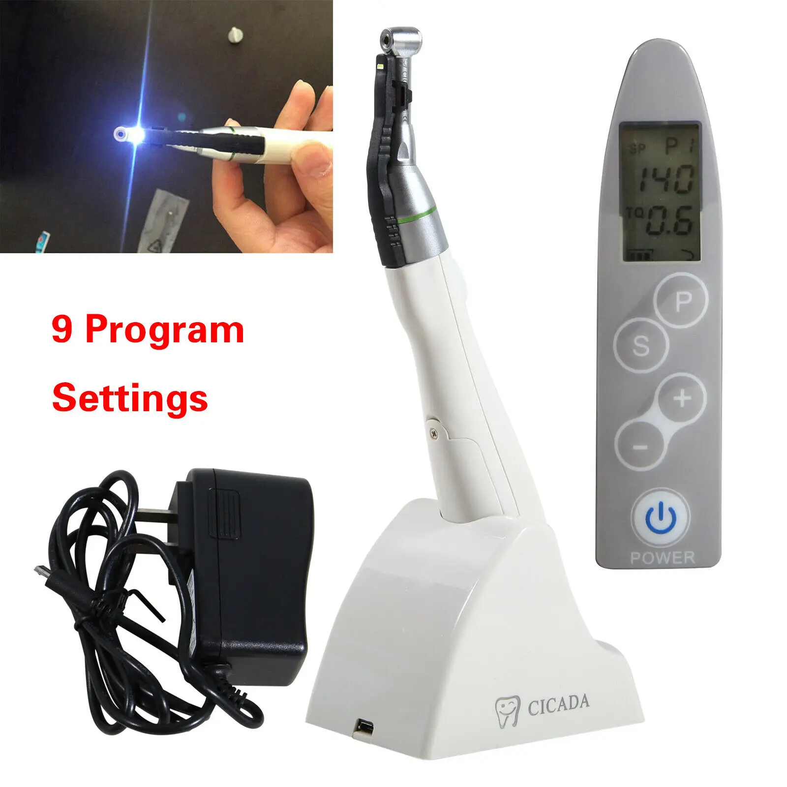 Reciprocating Cordless Dental LED Endo Motor 16:1 Reduction 9 Modes Wireless Endodontic Treatment Root Canal
Reciprocating Cordless Dental LED Endo Motor 16:1 Reduction 9 Modes Wireless Endodontic Treatment Root Canal