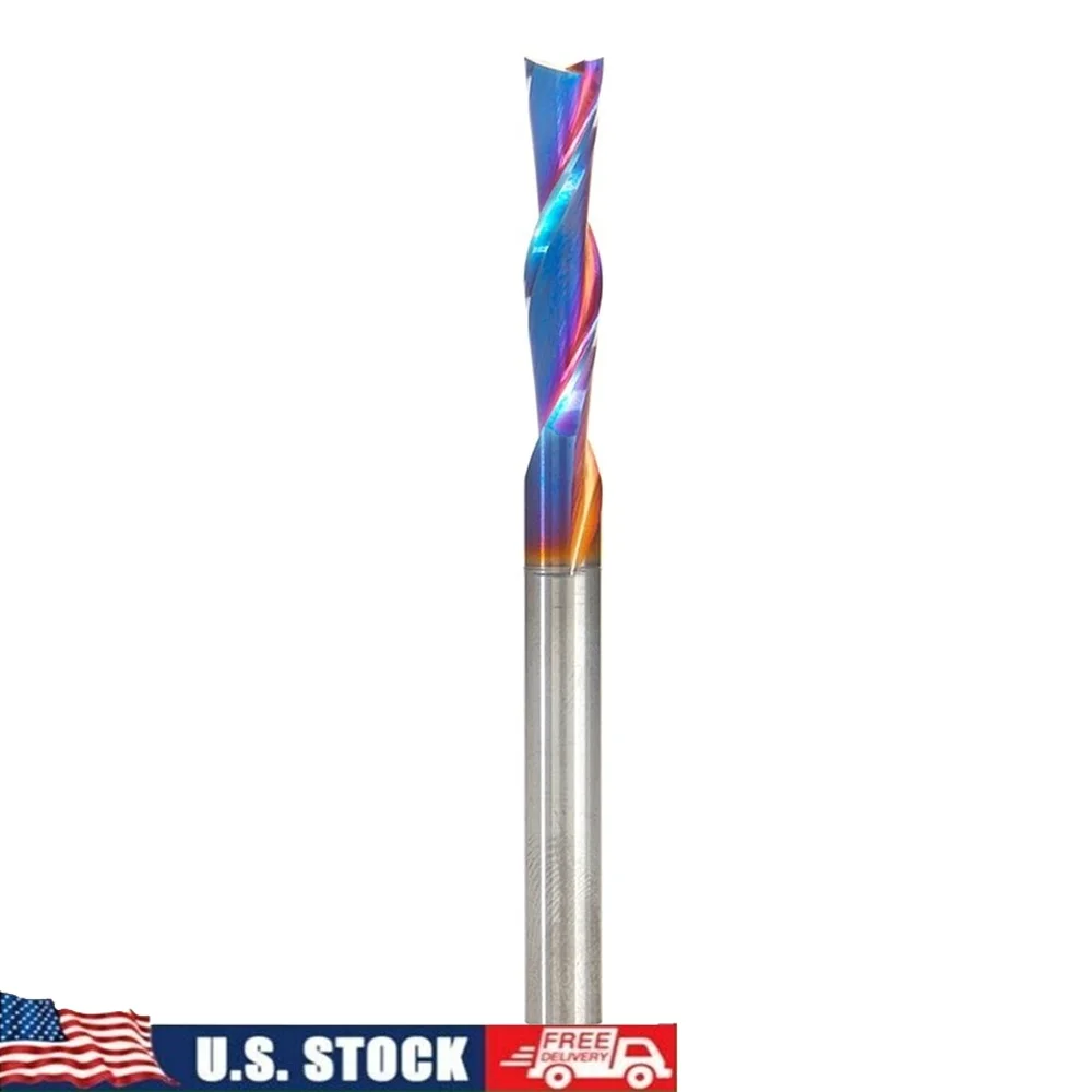 Solid Carbide Down-Cut Router Bit 1/4 Diameter 1-1/8 Cutting Length 1/4 Shank MDF Laminate Wood
Solid Carbide Down-Cut Router Bit 1/4 Diameter 1-1/8 Cutting Length 1/4 Shank MDF Laminate Wood