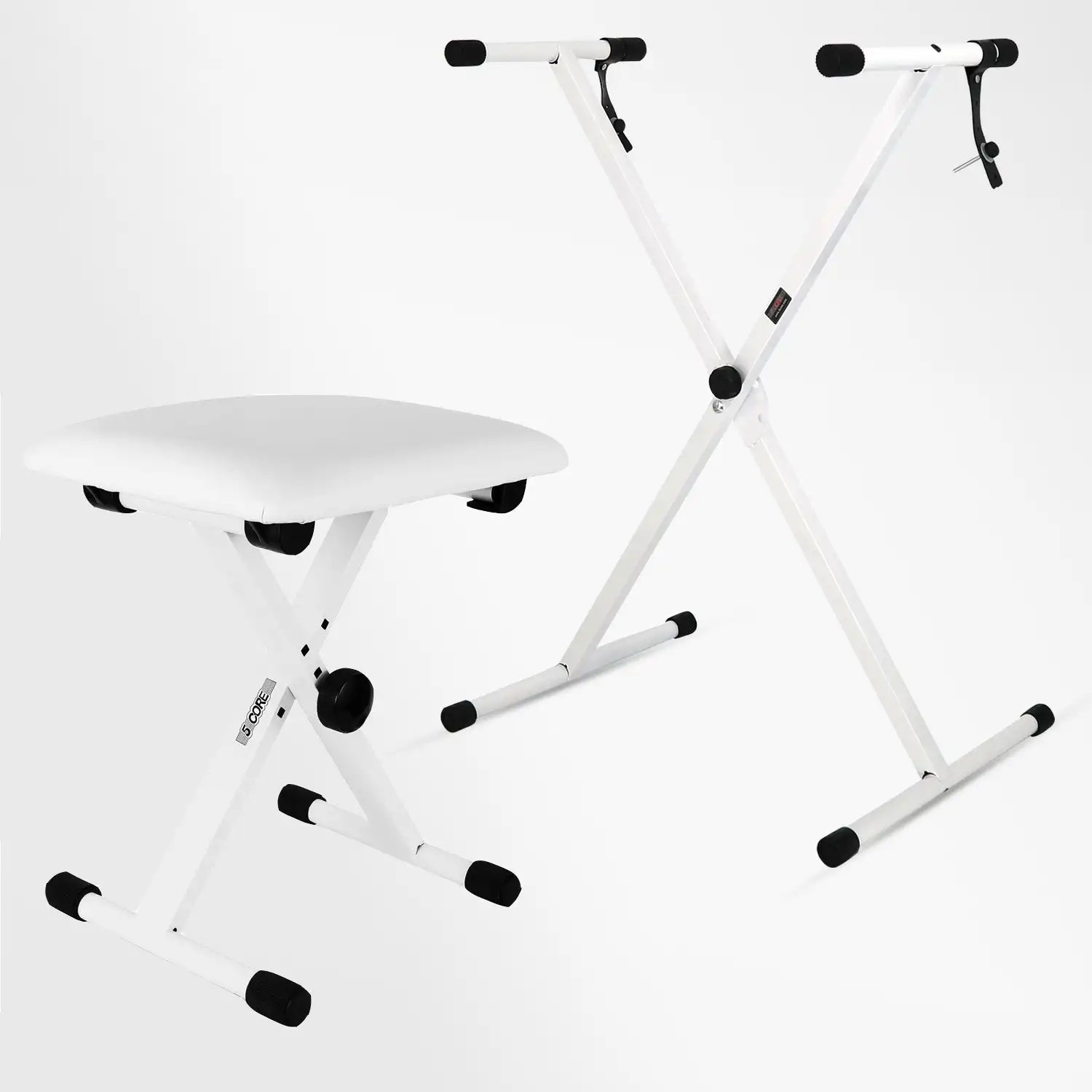 5 Core Keyboard Stand Single X Style Adjustable Piano Riser + Keyboard Piano Bench KS 1X WH+KBB 02 WH
5 Core Keyboard Stand Single X Style Adjustable Piano Riser + Keyboard Piano Bench KS 1X WH+KBB 02 WH