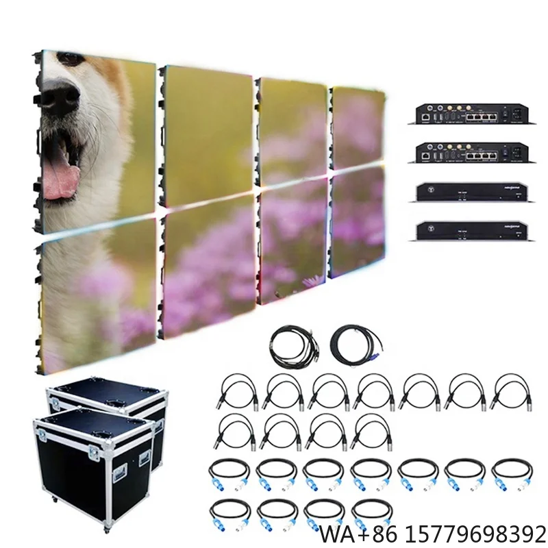 Full Color P2.6 P2.604 2.6mm Portable LED Screen Stage LED Panel 500x1000mm Rental Video Wall
Full Color P2.6 P2.604 2.6mm Portable LED Screen Stage LED Panel 500x1000mm Rental Video Wall