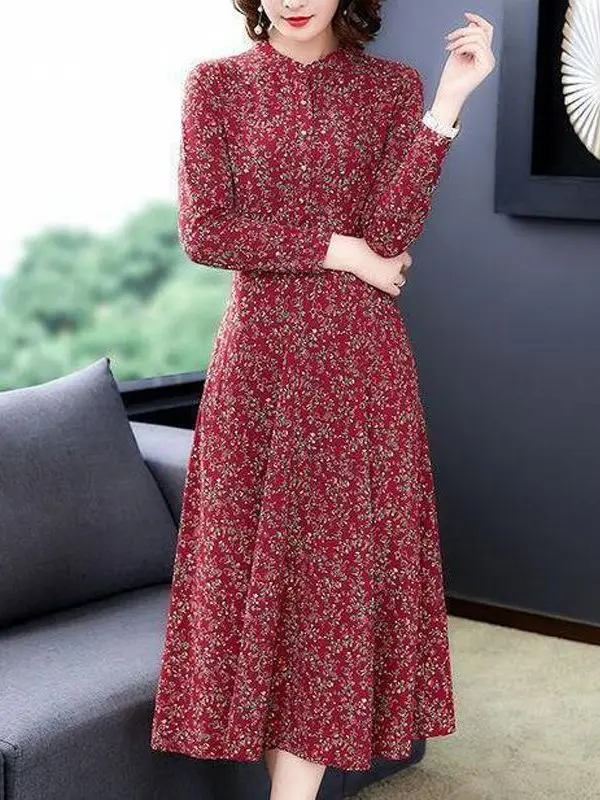 Длинное повседневное платье из полиэфирного волокна с прямым подолом для женщин старше 40 лет, весна-осень-зима
Длинное повседневное платье из полиэфирного волокна с прямым подолом для женщин старше 40 лет, весна-осень-зима