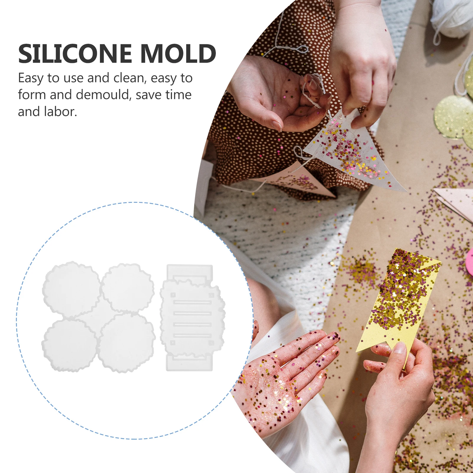 Silicone Mold Coaster Molds Resin Casting Easy Demould Cup Holder Gifts DIY Epoxy Resin Jewelry Accessories
Silicone Mold Coaster Molds Resin Casting Easy Demould Cup Holder Gifts DIY Epoxy Resin Jewelry Accessories