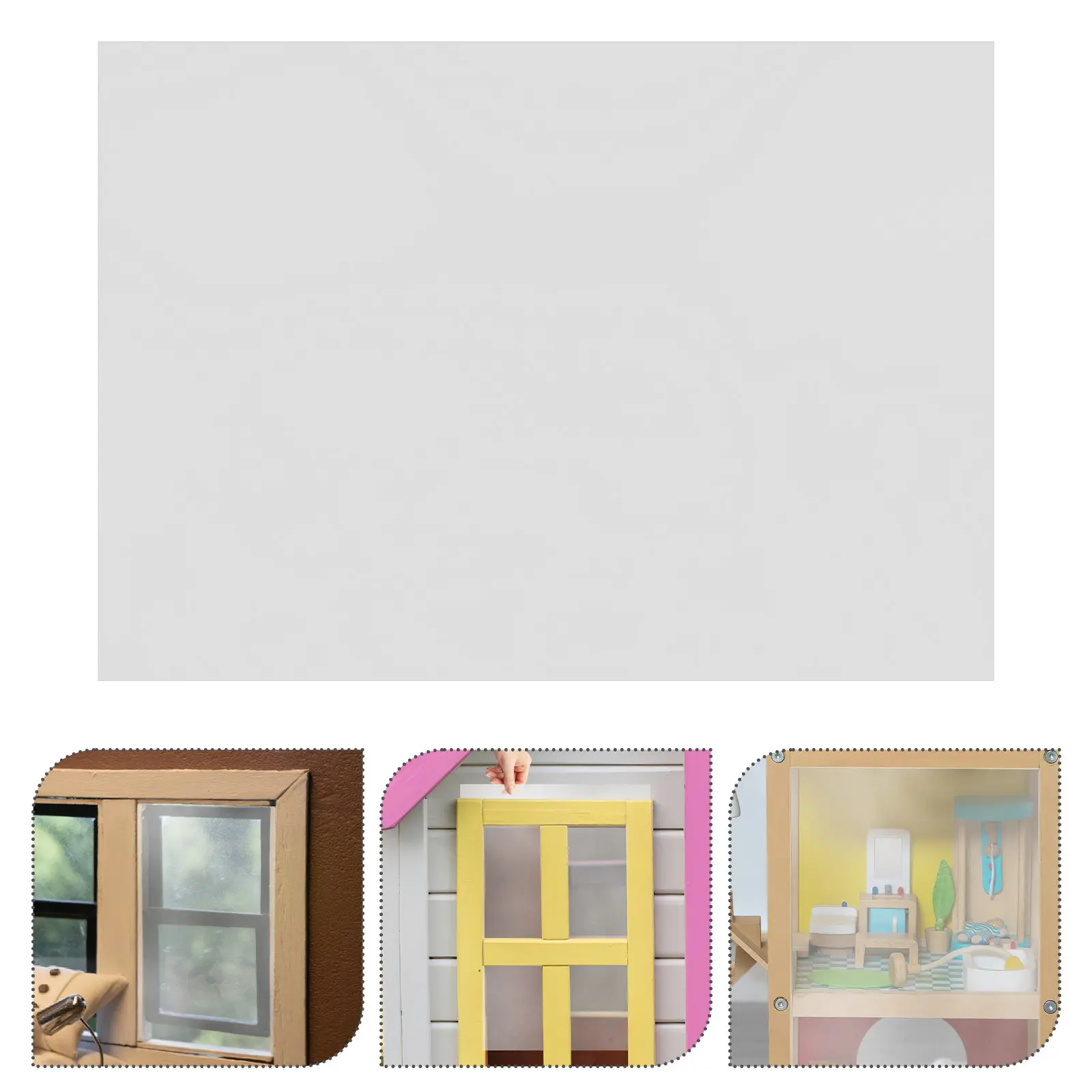 10Pcs Transparent PVC Sheets Dollhouse Window Replacement 11.8x7.9 Clear Plastic Panels Craft Plastic Sheets for Miniature
10Pcs Transparent PVC Sheets Dollhouse Window Replacement 11.8x7.9 Clear Plastic Panels Craft Plastic Sheets for Miniature