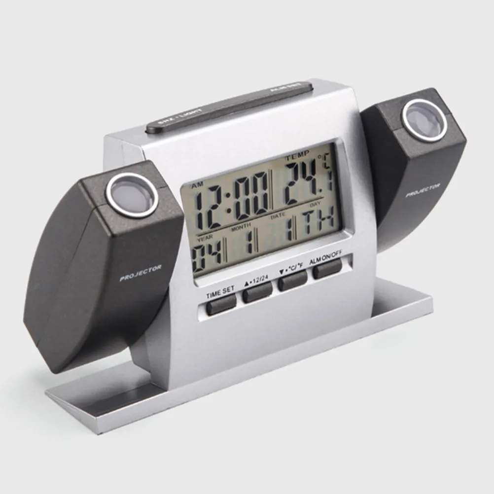 Indoor Temperature Clock Digital Projection Alarm Clock Dual Projector LCD Display Snooze Function Silent Design for Bedroom
Indoor Temperature Clock Digital Projection Alarm Clock Dual Projector LCD Display Snooze Function Silent Design for Bedroom
