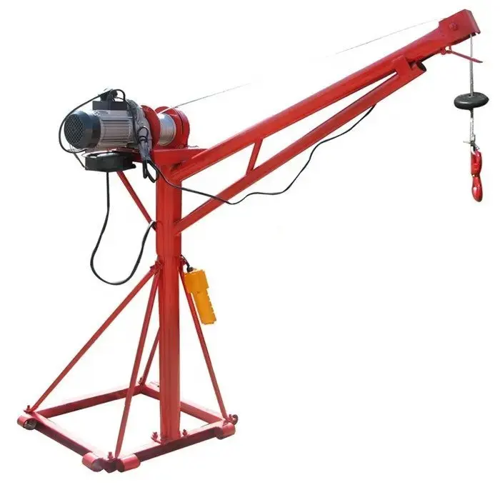 300kg Lifting Crane With Manual Electric Winch Portable Roof Balcony Construction Light Duty Rotating Crane
300kg Lifting Crane With Manual Electric Winch Portable Roof Balcony Construction Light Duty Rotating Crane