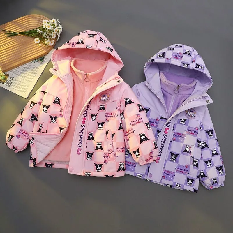 Kuromi Kawaii Sanrio Autumn Winter Cute Cartoon Jackets Windbreaker Warm Comfortable Top Coat Student Sportswear for Girls
Kuromi Kawaii Sanrio Autumn Winter Cute Cartoon Jackets Windbreaker Warm Comfortable Top Coat Student Sportswear for Girls