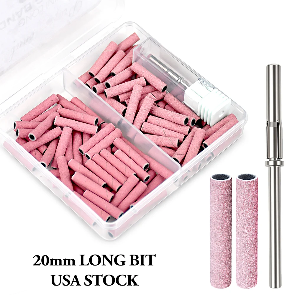 100Pcs Lengthened Nail Sanding Bands with 1PC Mandrel for Salons and Home Manicure
100Pcs Lengthened Nail Sanding Bands with 1PC Mandrel for Salons and Home Manicure