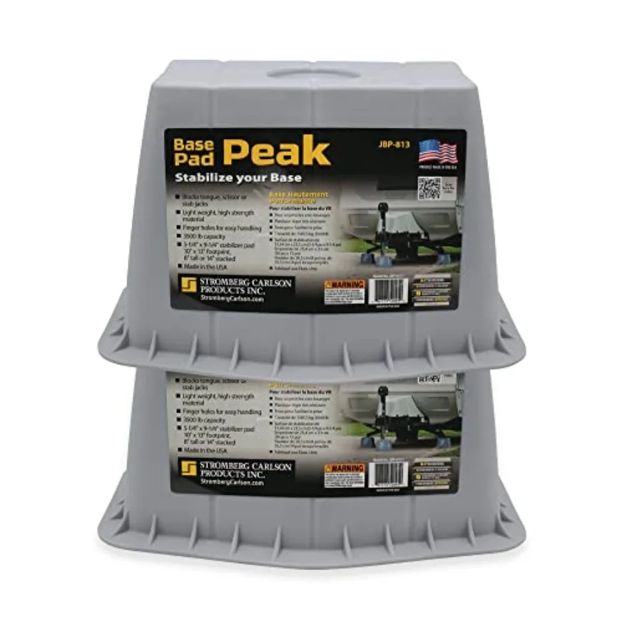 Trailer Jack Block for RV Leveling Gray Polyethylene Base Pad 2-Pack for Tongue Jack Stability and Ground Protection
Trailer Jack Block for RV Leveling Gray Polyethylene Base Pad 2-Pack for Tongue Jack Stability and Ground Protection