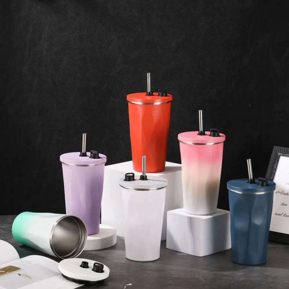 Portable 600ml Thermal Cup Stainless Steel Diamond Shape Coffee Cup Large Capacity Anti-slip Vacuum Cup
Portable 600ml Thermal Cup Stainless Steel Diamond Shape Coffee Cup Large Capacity Anti-slip Vacuum Cup