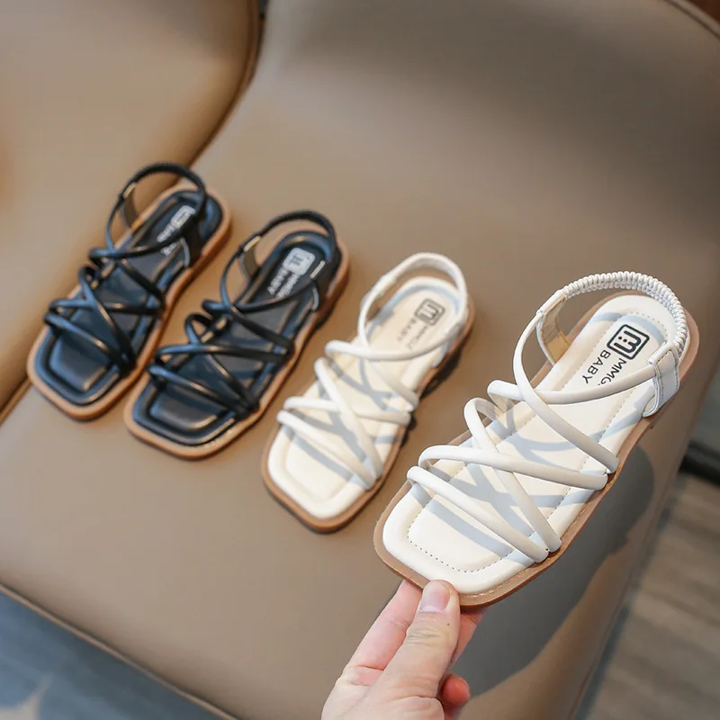 Korean Version of Casual Children's Roman Sandals for Small Children Beach Slim Strap Girls Summer Shoes
Korean Version of Casual Children's Roman Sandals for Small Children Beach Slim Strap Girls Summer Shoes