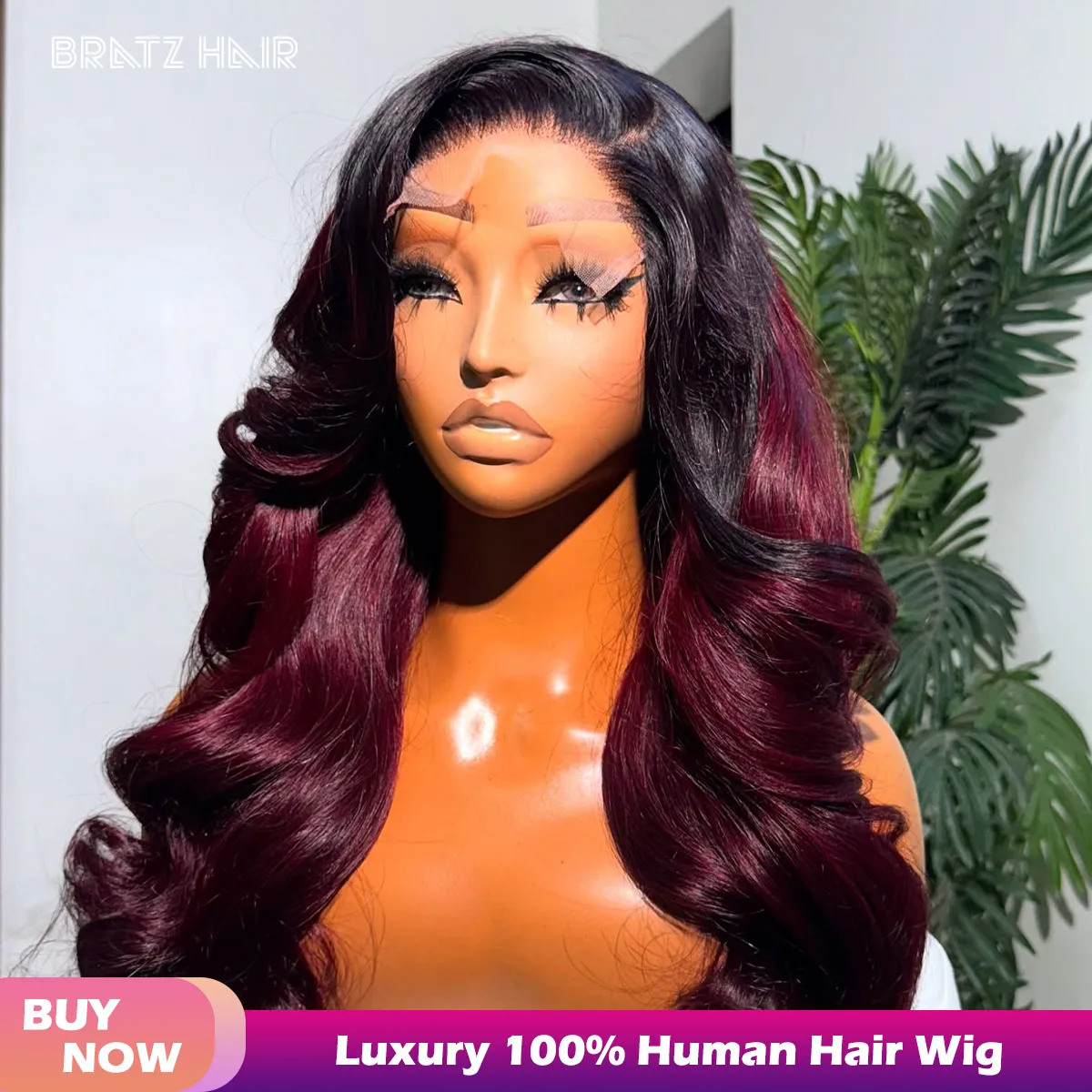 Human Hair Ombre Burgundy Bouncy Wave 13x6 Lace Front Wig Ready to Wear 9x6 Glueless Lace Wig for Woman T1b/99j Body Wave Wigs
Human Hair Ombre Burgundy Bouncy Wave 13x6 Lace Front Wig Ready to Wear 9x6 Glueless Lace Wig for Woman T1b/99j Body Wave Wigs