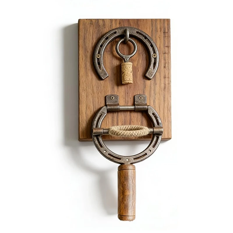 Wall Mount Vintage Horseshoe Wine Bottle Opener Rustic Industrial Decor Unique Kitchen Bar Gift Accessory
Wall Mount Vintage Horseshoe Wine Bottle Opener Rustic Industrial Decor Unique Kitchen Bar Gift Accessory