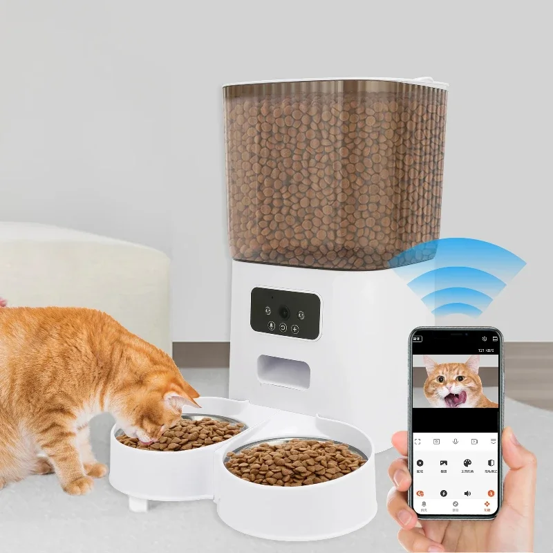 For 5L Smart WiFi APP Camera Automatic Pet Feeder Cat Food Dispenser Video Smart Feeder For Cats Dogs Pet Dry Food Bowl
For 5L Smart WiFi APP Camera Automatic Pet Feeder Cat Food Dispenser Video Smart Feeder For Cats Dogs Pet Dry Food Bowl