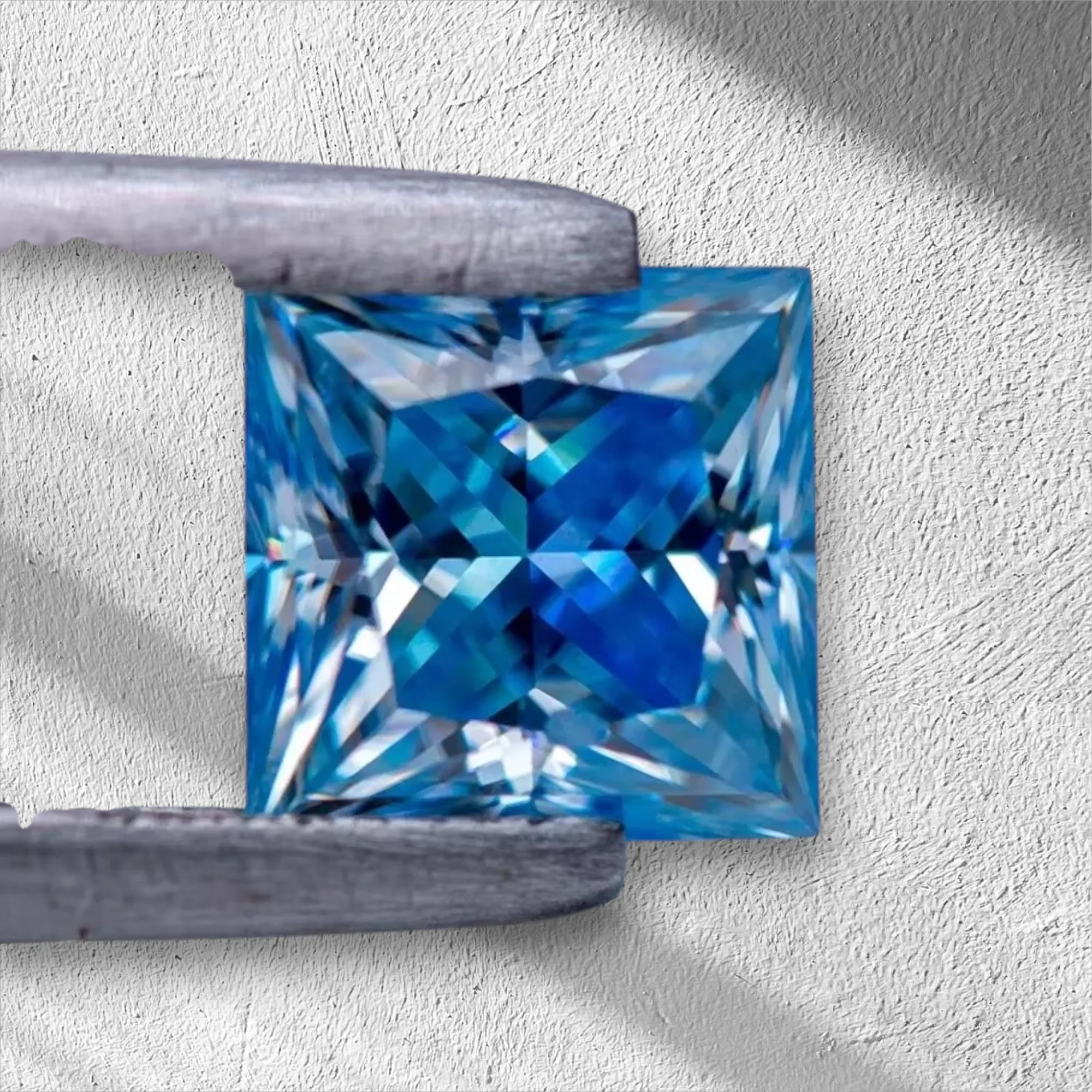 Moissanite Gemstone Princess Cut Ice Blue Color Lab Grown Diamond Advanced Jewelry Making Materials with GRA Certificate
Moissanite Gemstone Princess Cut Ice Blue Color Lab Grown Diamond Advanced Jewelry Making Materials with GRA Certificate