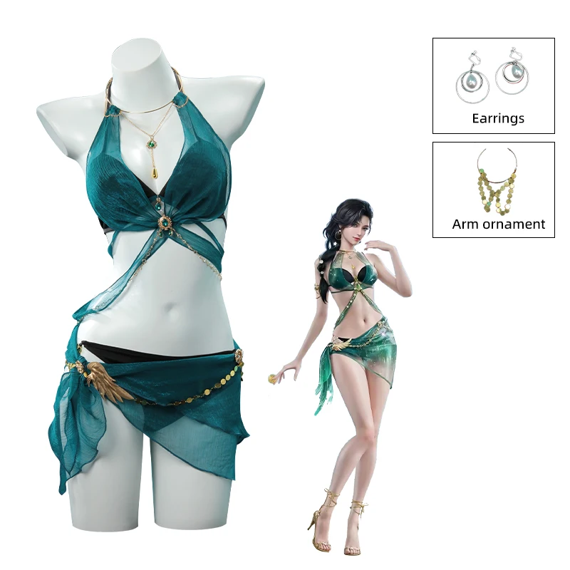 Game Naraka: Bladepoint Canaan Cosplay costume Swimming Suit bikini Women Lingerie Set Halter Top Skirt Thong Sexy Suit
Game Naraka: Bladepoint Canaan Cosplay costume Swimming Suit bikini Women Lingerie Set Halter Top Skirt Thong Sexy Suit