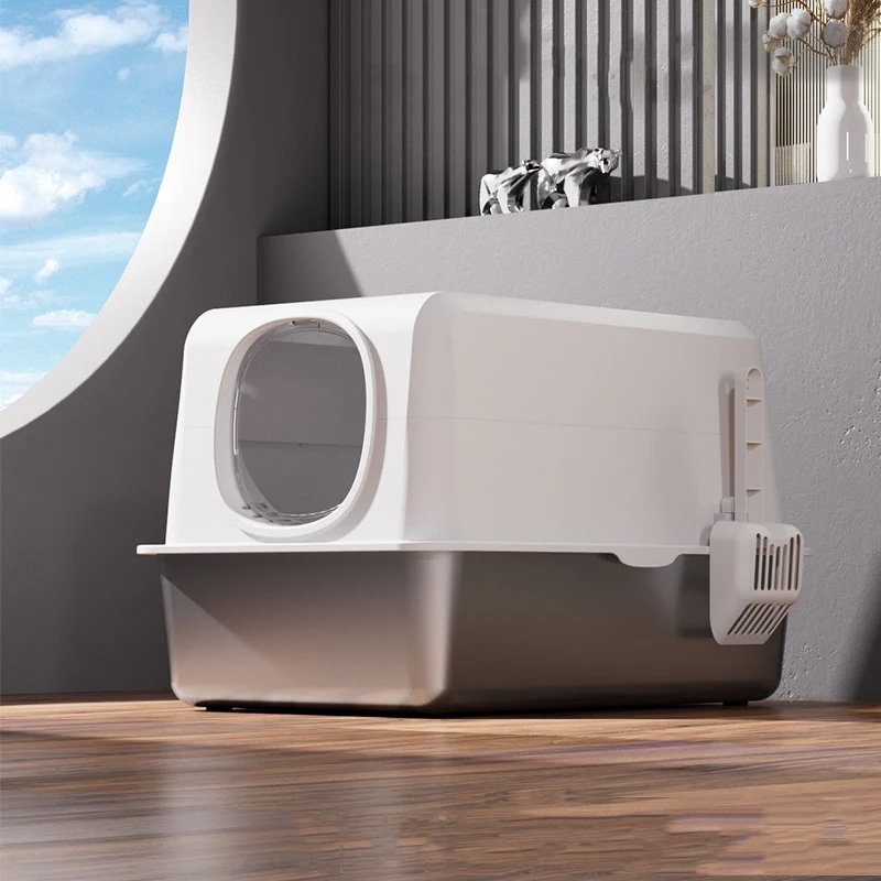 2025 Premium Trending Stainless Steel Cat Litter Box Super Large Pet Toilet Fully Enclosed Odor-Free Cat Toilet
2025 Premium Trending Stainless Steel Cat Litter Box Super Large Pet Toilet Fully Enclosed Odor-Free Cat Toilet