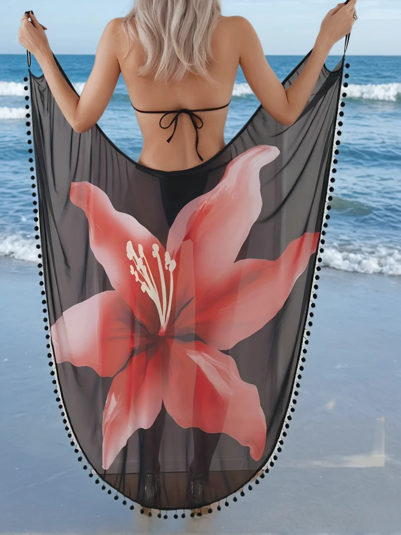MOXDO Dress-Style Cover-Up: Colorful Fringed Sleeveless Midi-Length Beach, Pool, and Seaside Style
MOXDO Dress-Style Cover-Up: Colorful Fringed Sleeveless Midi-Length Beach, Pool, and Seaside Style