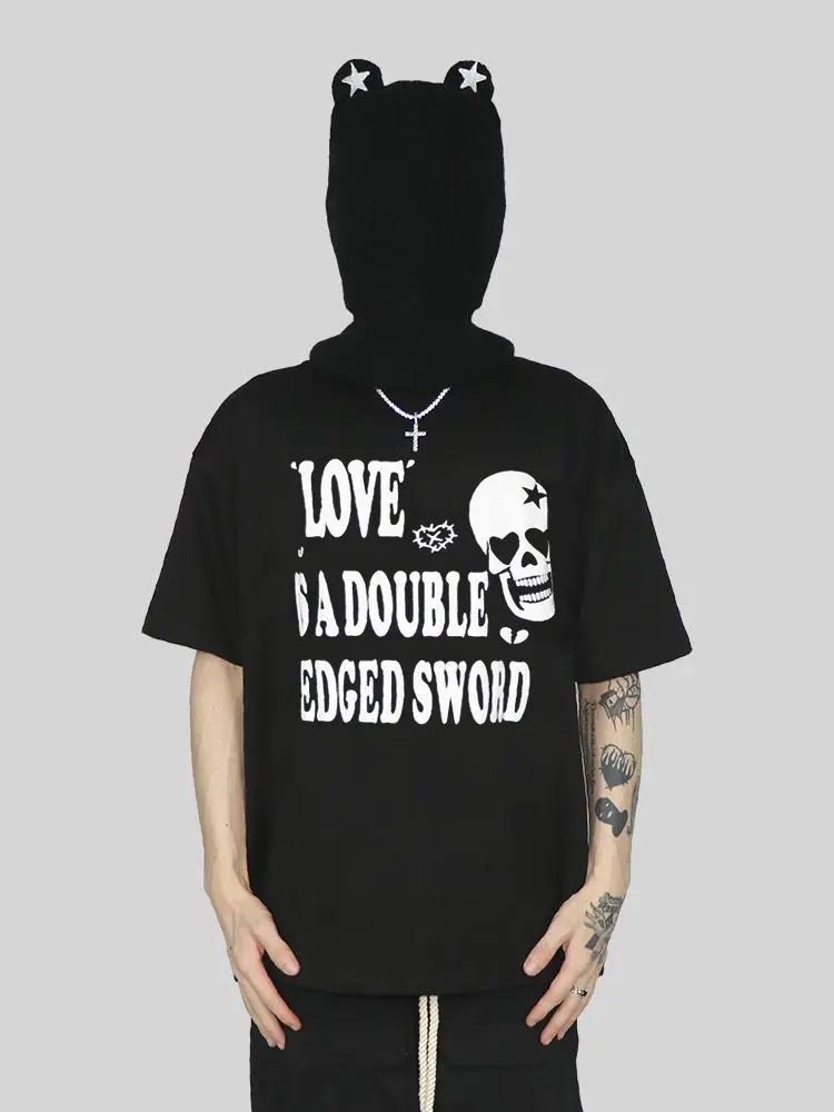 Новинка лета 2024, свободная футболка из чистого хлопка с короткими рукавами и буквенным принтом черепа для мужчин и женщин, футболка с круглым вырезом, топ
Новинка лета 2024, свободная футболка из чистого хлопка с короткими рукавами и буквенным принтом черепа для мужчин и женщин, футболка с круглым вырезом, топ