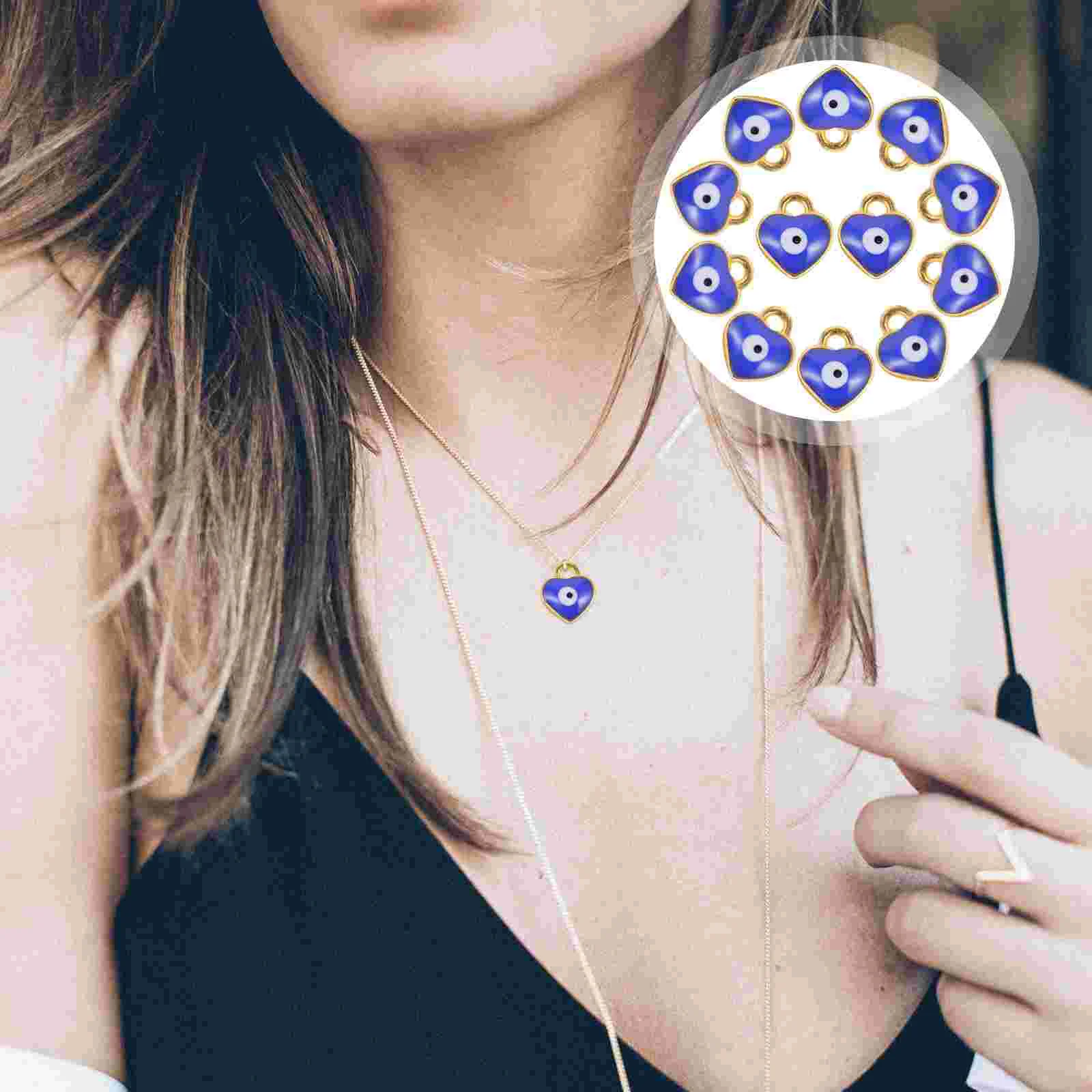 100 Pcs Pendant Jewelry Accessories of The Lid Necklaces DIY Accessory Heart Shape Pendants Decorative
100 Pcs Pendant Jewelry Accessories of The Lid Necklaces DIY Accessory Heart Shape Pendants Decorative