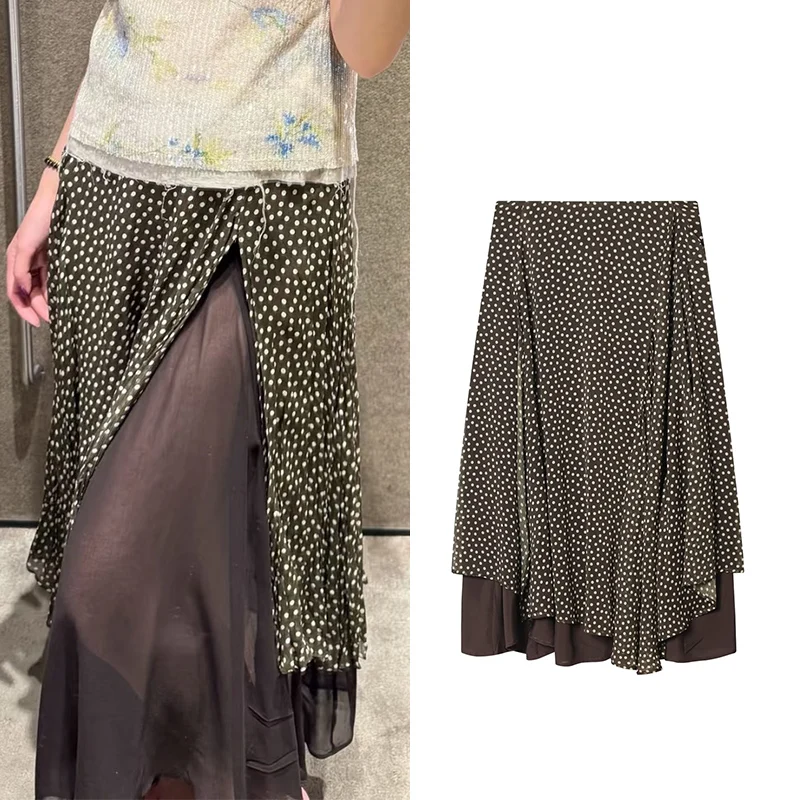 Women's Skirts 2026 New Fashion Spring Summer Polka Dot Asymmetrical Skirt for Women Casual Chic Personality Female Skirt
Women's Skirts 2026 New Fashion Spring Summer Polka Dot Asymmetrical Skirt for Women Casual Chic Personality Female Skirt