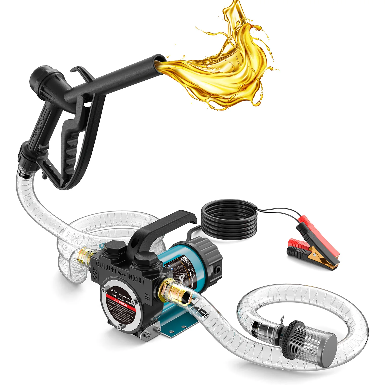SEESII Diesel Fuel Transfer Pump Kit with Gun 13.2 GPM Self-Priming DC Oil Pump Electric Fuel Transfer Pump Extractor Refueling
SEESII Diesel Fuel Transfer Pump Kit with Gun 13.2 GPM Self-Priming DC Oil Pump Electric Fuel Transfer Pump Extractor Refueling