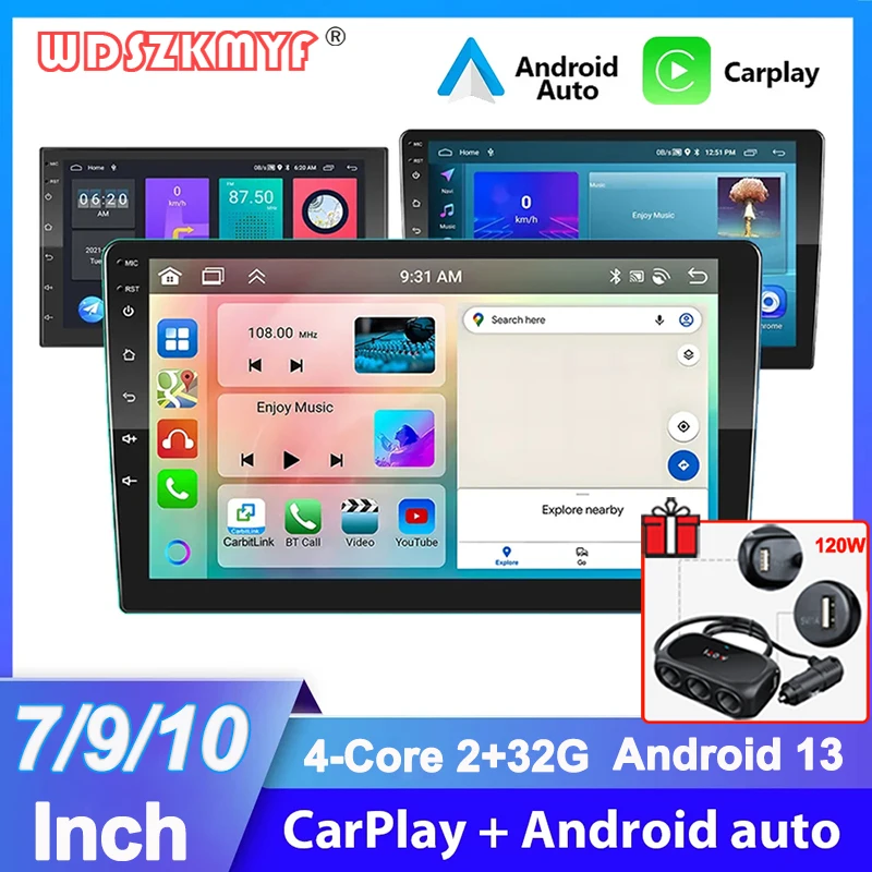 Android 13 Car Radio 7"/9"/10"Android auto Carplay 2 Din 32G GPS Car Audio Automotive Multimedia Player car intelligent systems
Android 13 Car Radio 7"/9"/10"Android auto Carplay 2 Din 32G GPS Car Audio Automotive Multimedia Player car intelligent systems