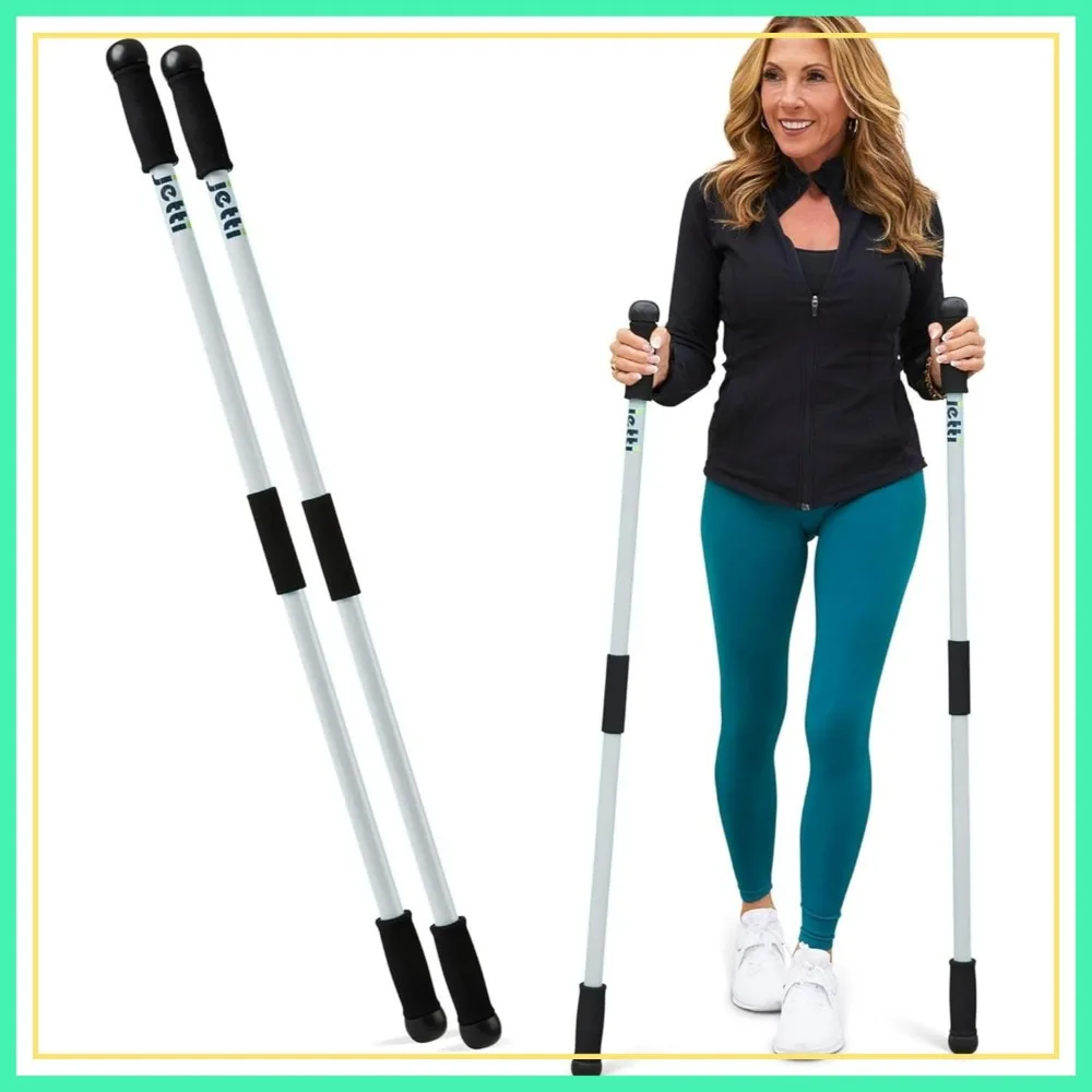 Weighted Walking Poles for Full-Body Workout, Stability & Posture - 2 Poles with Carrying Case, 2.2 lbs Total
Weighted Walking Poles for Full-Body Workout, Stability & Posture - 2 Poles with Carrying Case, 2.2 lbs Total