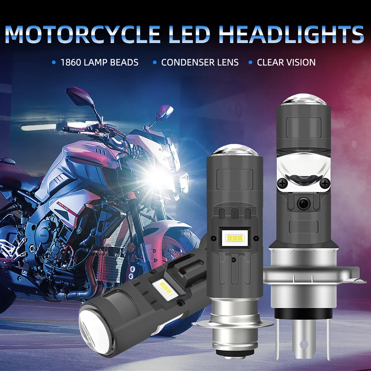 1PC H4 P15D T19 6000LM Lens LED Motorcycle Headlight 9-96V 1860 Lamp Beads Signal Light Dual-Color Waterproof Instrument Light
1PC H4 P15D T19 6000LM Lens LED Motorcycle Headlight 9-96V 1860 Lamp Beads Signal Light Dual-Color Waterproof Instrument Light