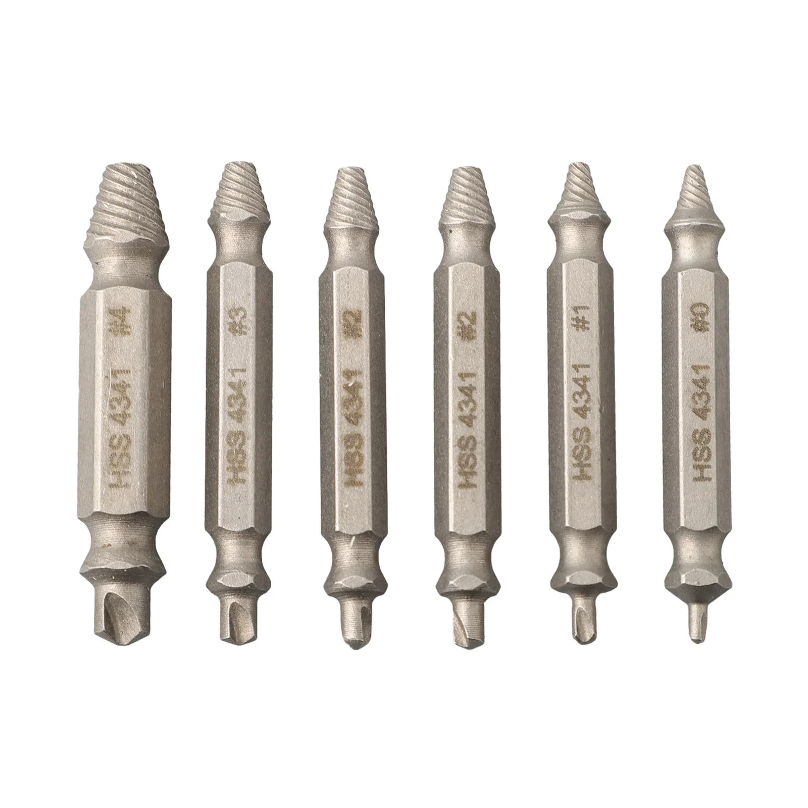 6 PCS HSS Damaged Screw Extractor Drill Stripped Screw Extractor Remover Drill Bit Set Broken Screw Bolt Demolition Tools
6 PCS HSS Damaged Screw Extractor Drill Stripped Screw Extractor Remover Drill Bit Set Broken Screw Bolt Demolition Tools