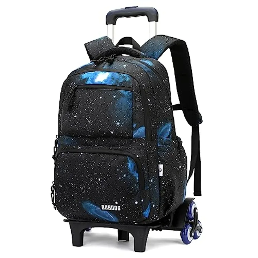 Galaxy Rolling Backpack for Boys Primary Students Wheeled Bookbags for School
Galaxy Rolling Backpack for Boys Primary Students Wheeled Bookbags for School