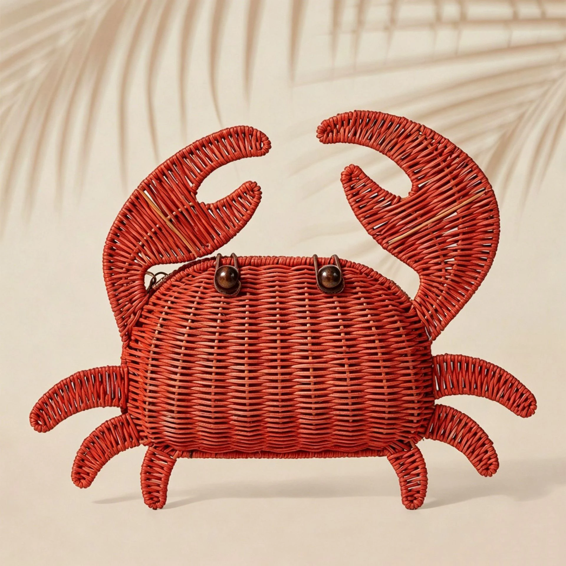 Cute Crab Shaped Rattan Bag Bohemian Wicker Woven Shoulder Bags for Women Funny Purses Beach Straw Bag NEW Handmade Handbags
Cute Crab Shaped Rattan Bag Bohemian Wicker Woven Shoulder Bags for Women Funny Purses Beach Straw Bag NEW Handmade Handbags