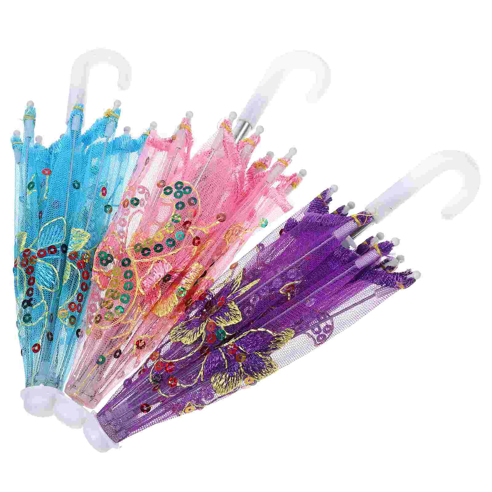 3 Pcs Mini Lace Umbrella Kids Toy for Decoration Cute Small Children Girls Play House Prop Birthday Party Photography Premium
3 Pcs Mini Lace Umbrella Kids Toy for Decoration Cute Small Children Girls Play House Prop Birthday Party Photography Premium